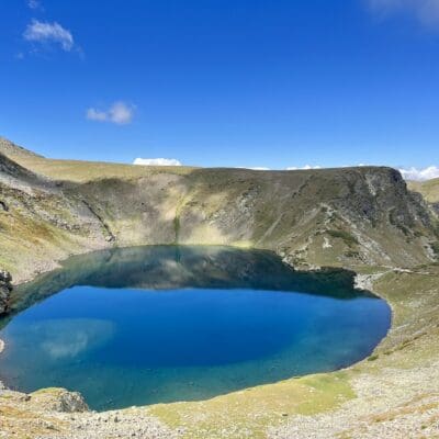 Αλπικές λίμνες και κορυφή Μουσάλα στην Ρίλα της Βουλγαρίας